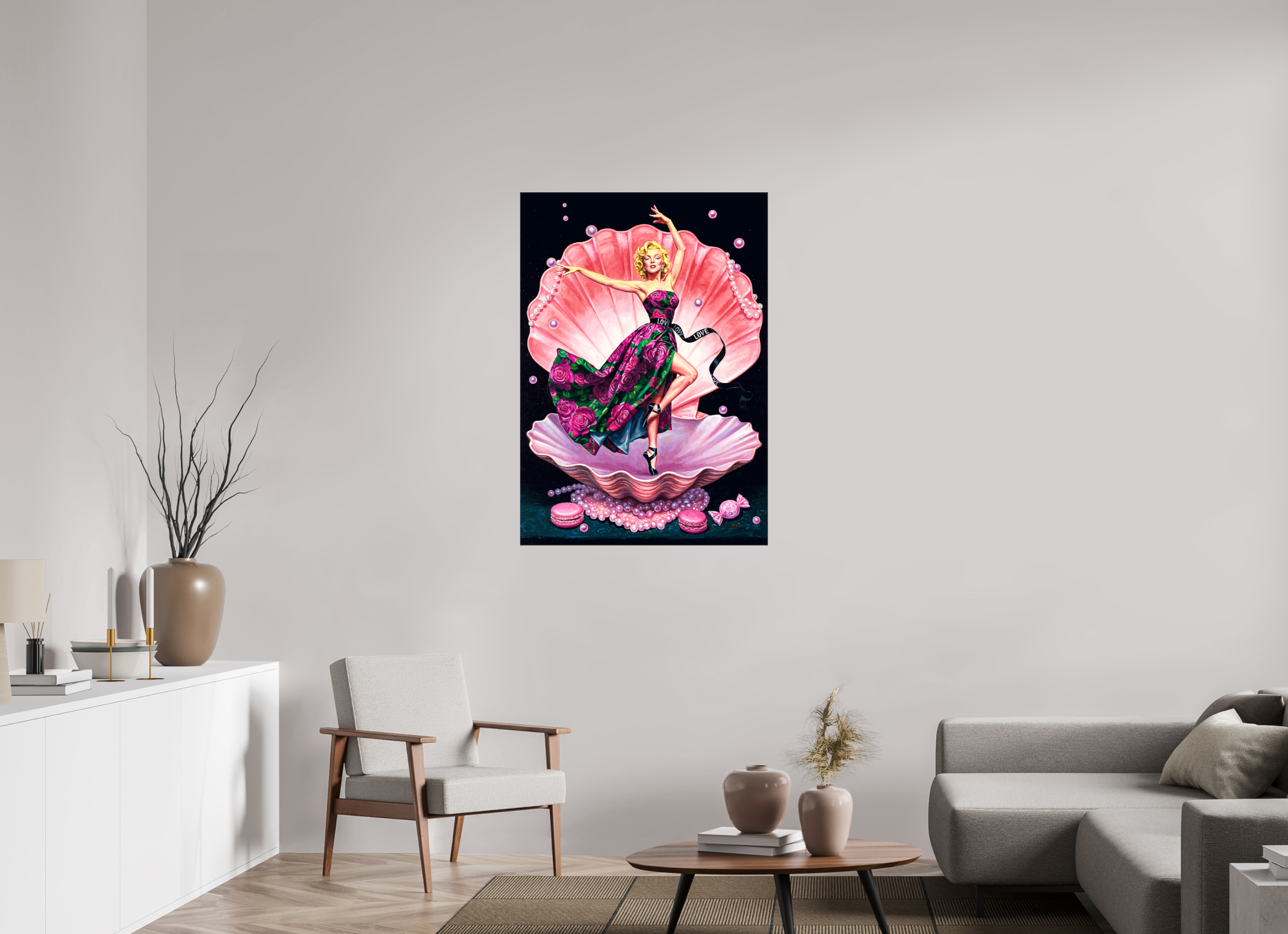 Venus in Velvet Roses