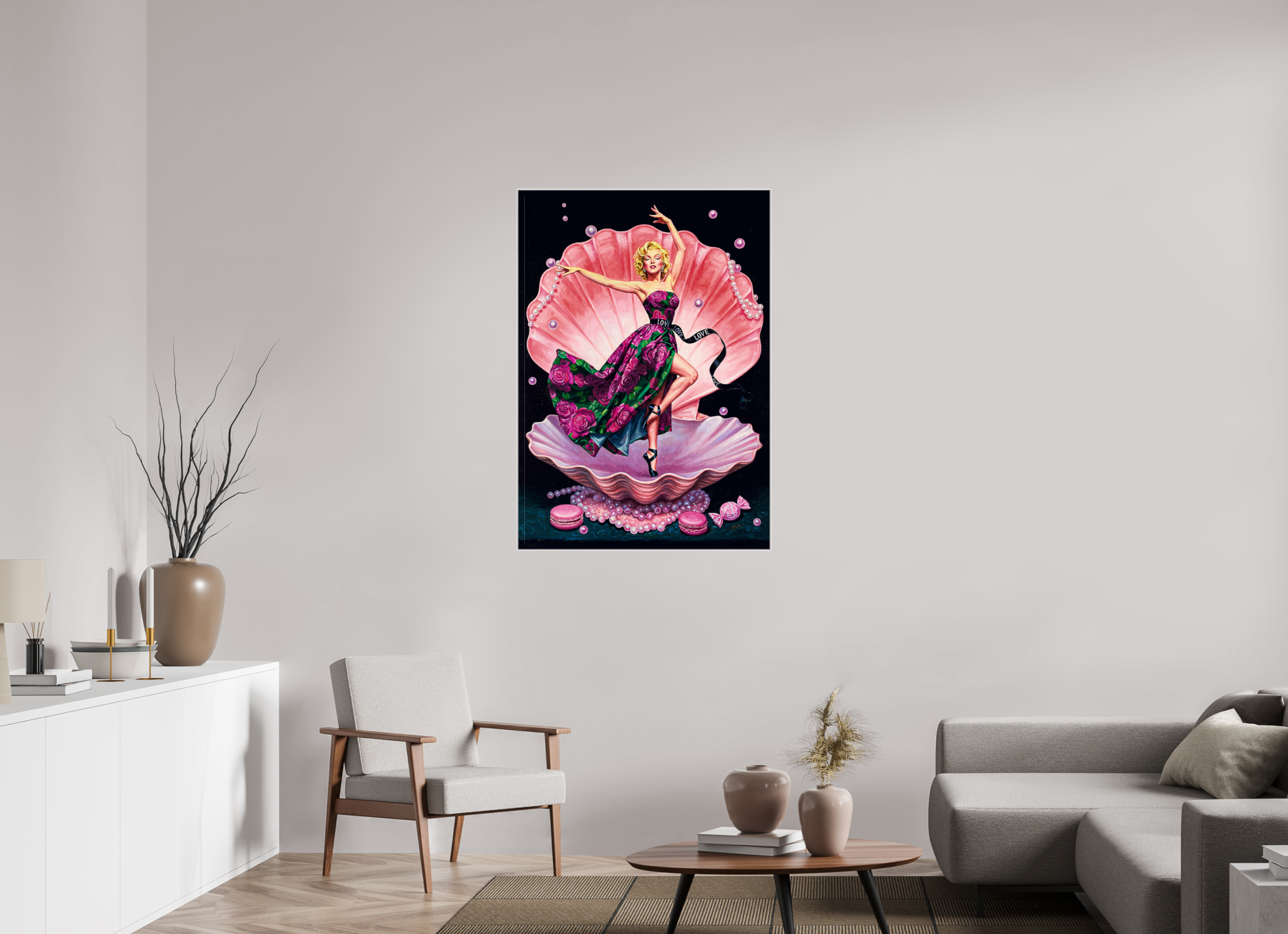Venus in Velvet Roses