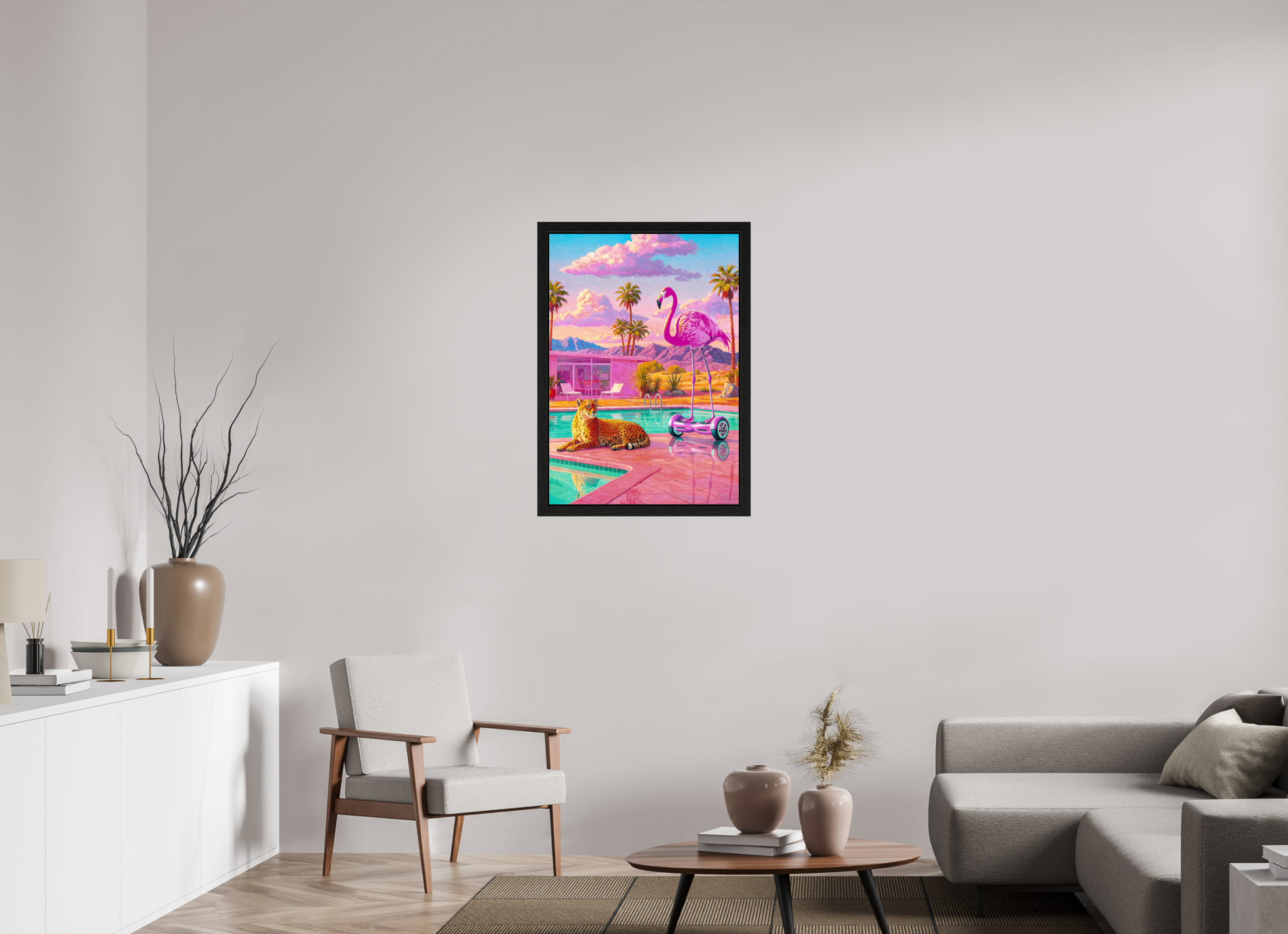 Palm Springs Daybreak: Cheetah & the Flamingo Glider