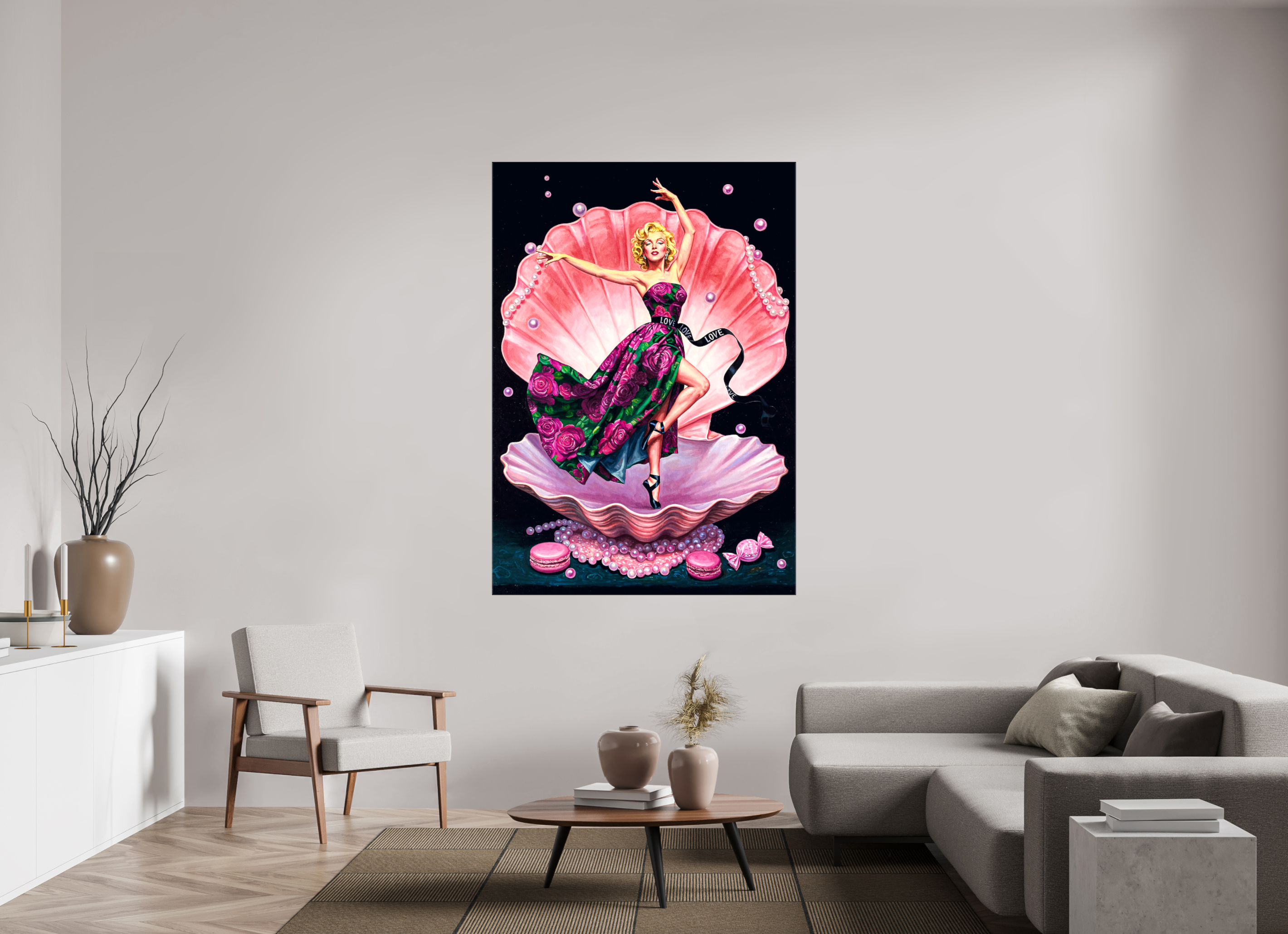 Venus in Velvet Roses