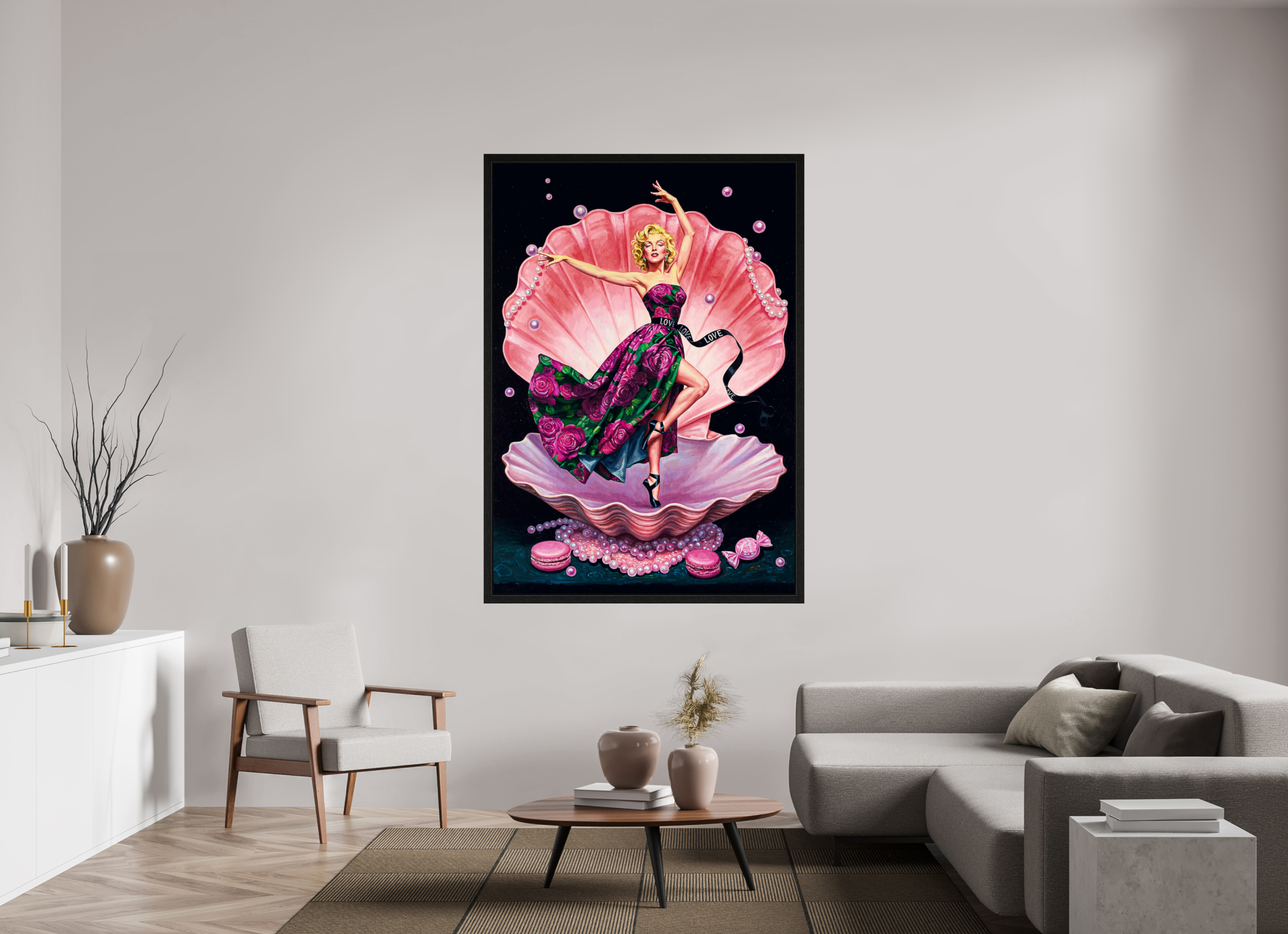 Venus in Velvet Roses