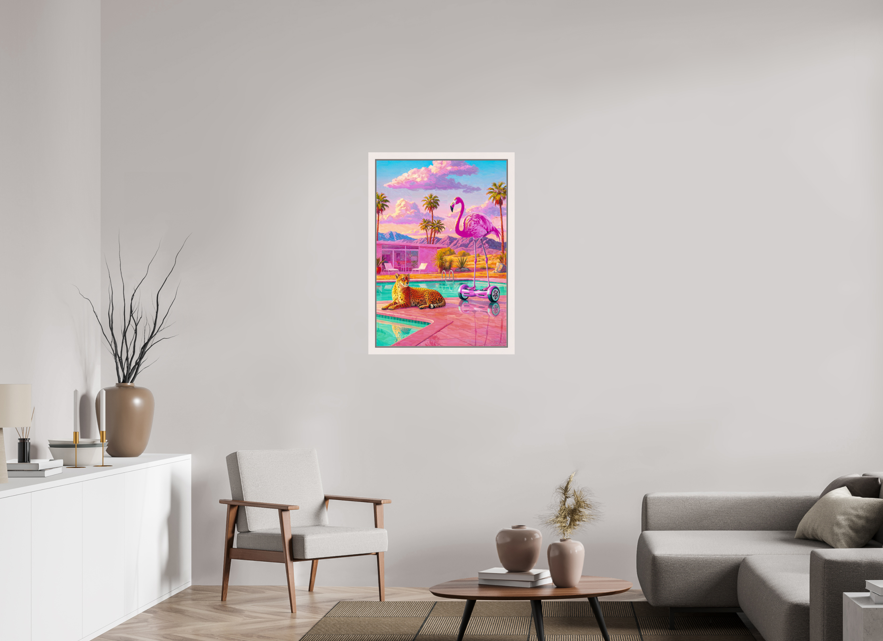 Palm Springs Daybreak: Cheetah & the Flamingo Glider