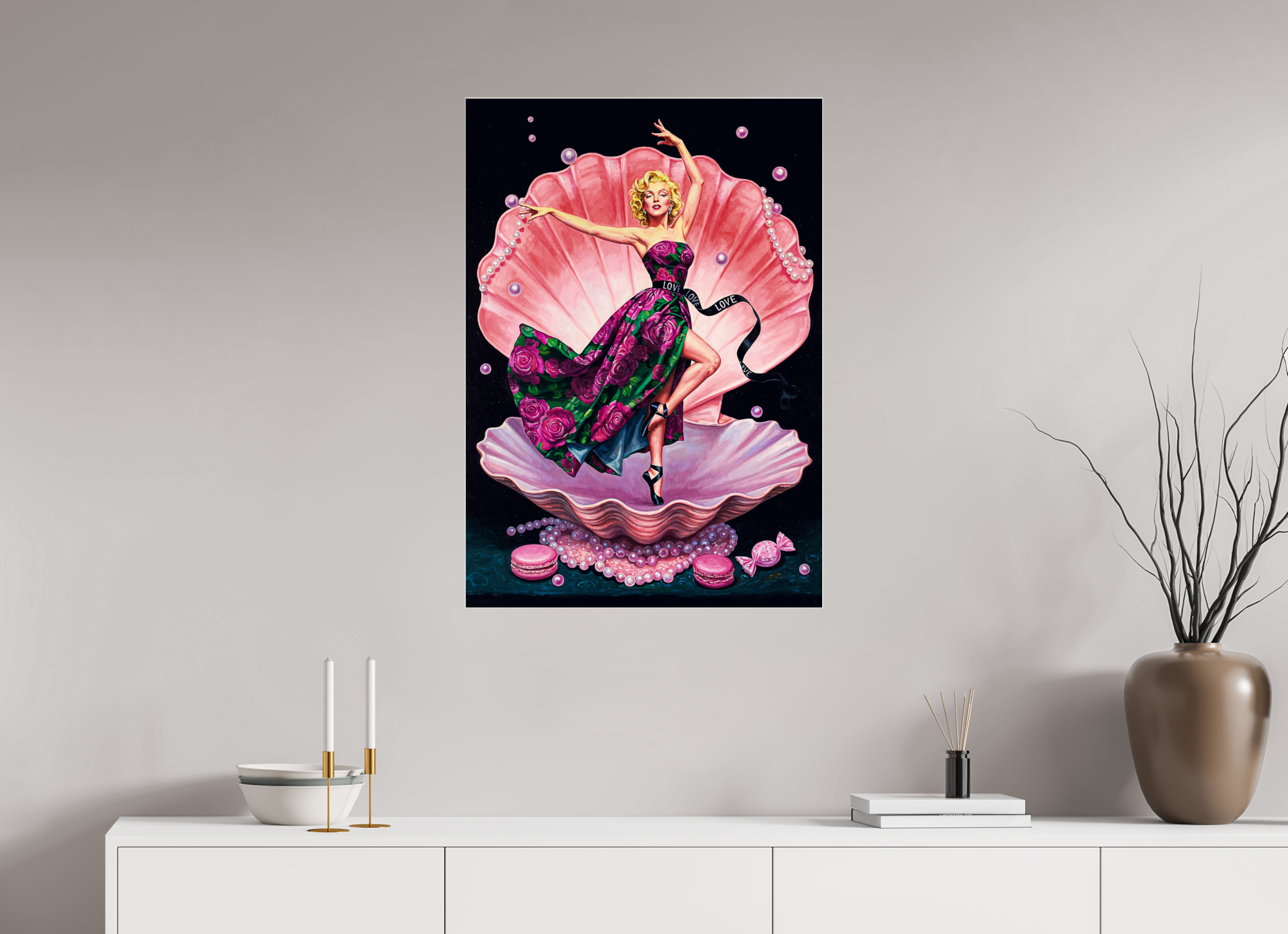 Venus in Velvet Roses