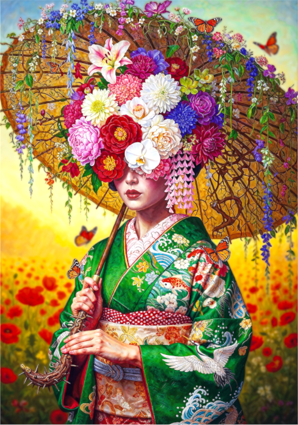 Whispers Beneath the Blossom Veil