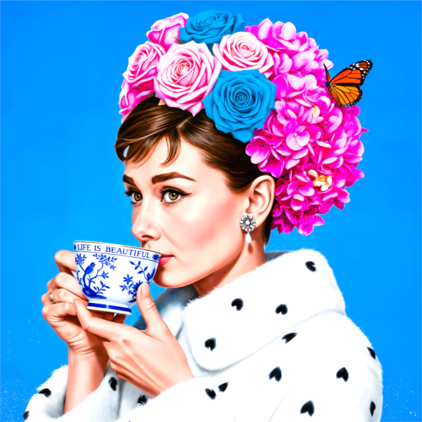 Floral Sip of Grace