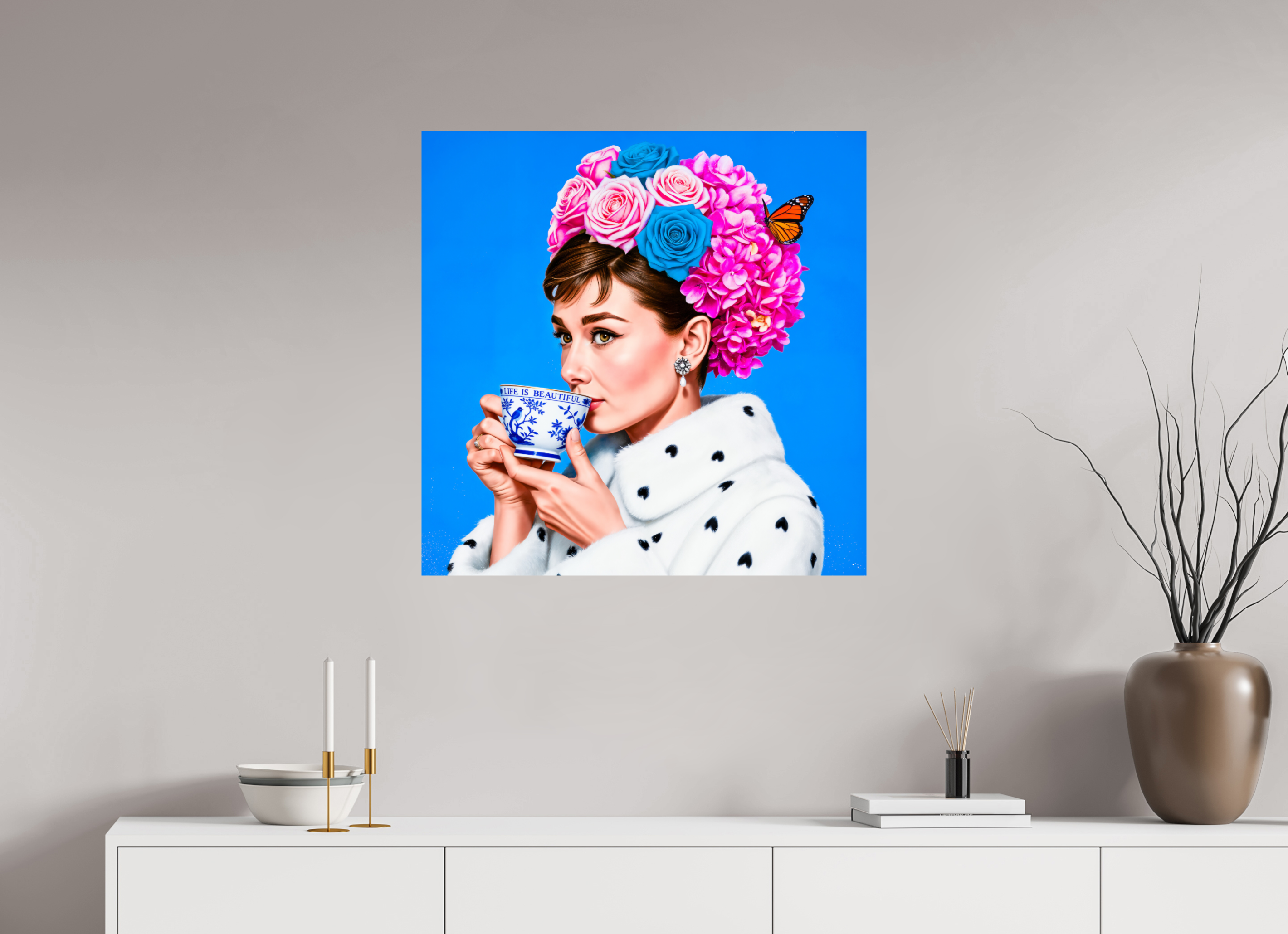 Floral Sip of Grace