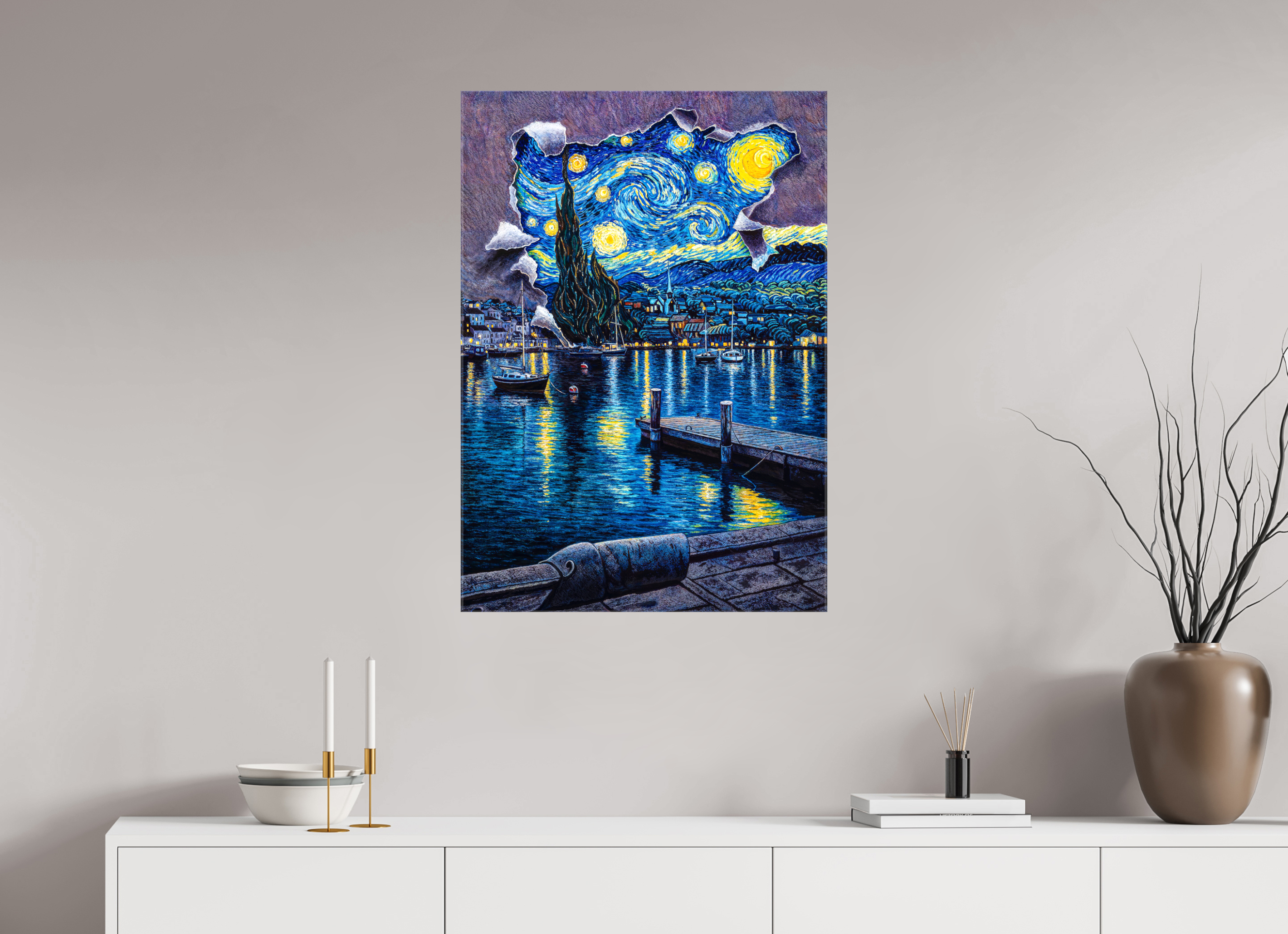 Midnight Rhapsody  Van Gogh Afloat