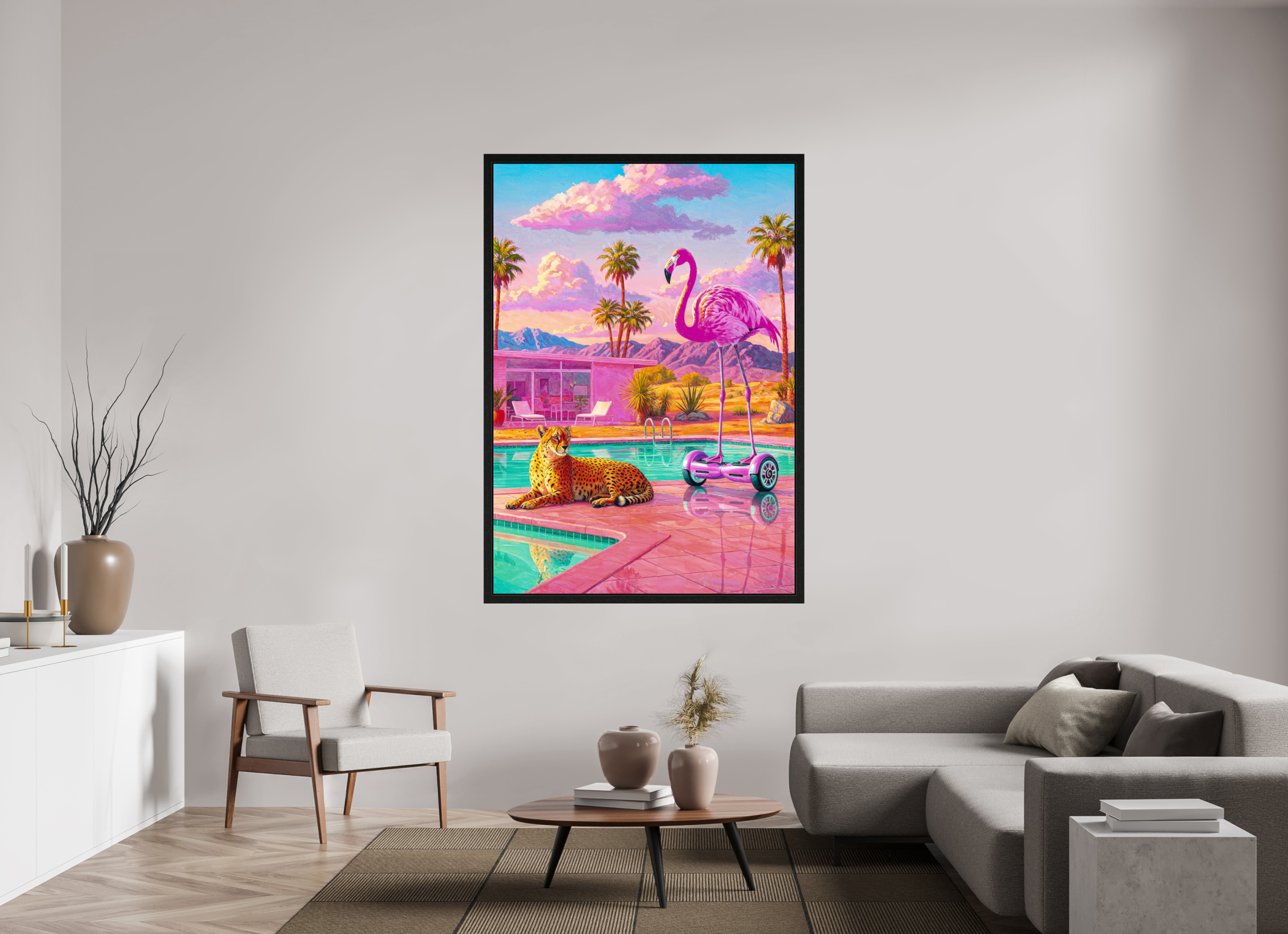 Palm Springs Daybreak: Cheetah & the Flamingo Glider