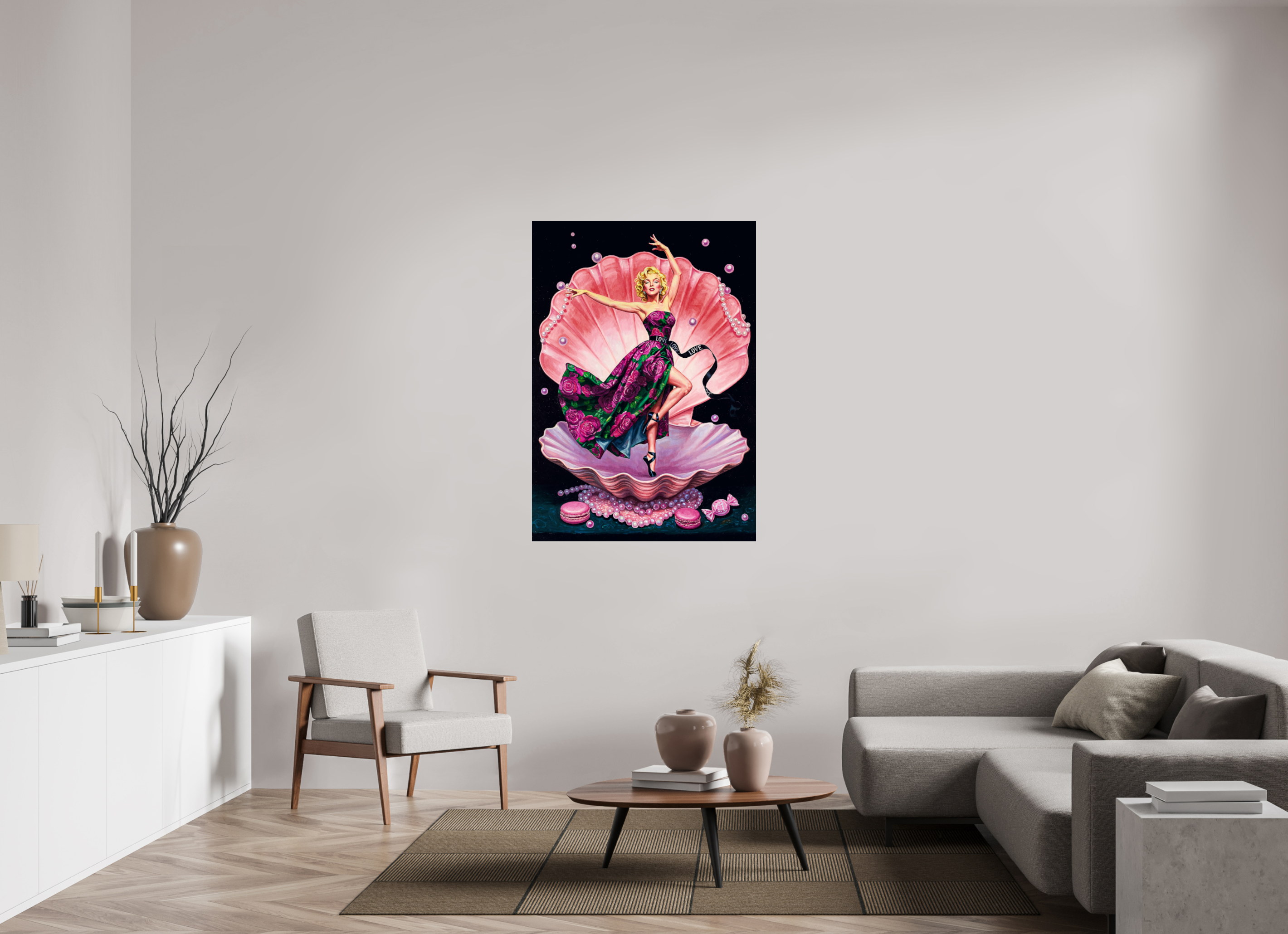 Venus in Velvet Roses