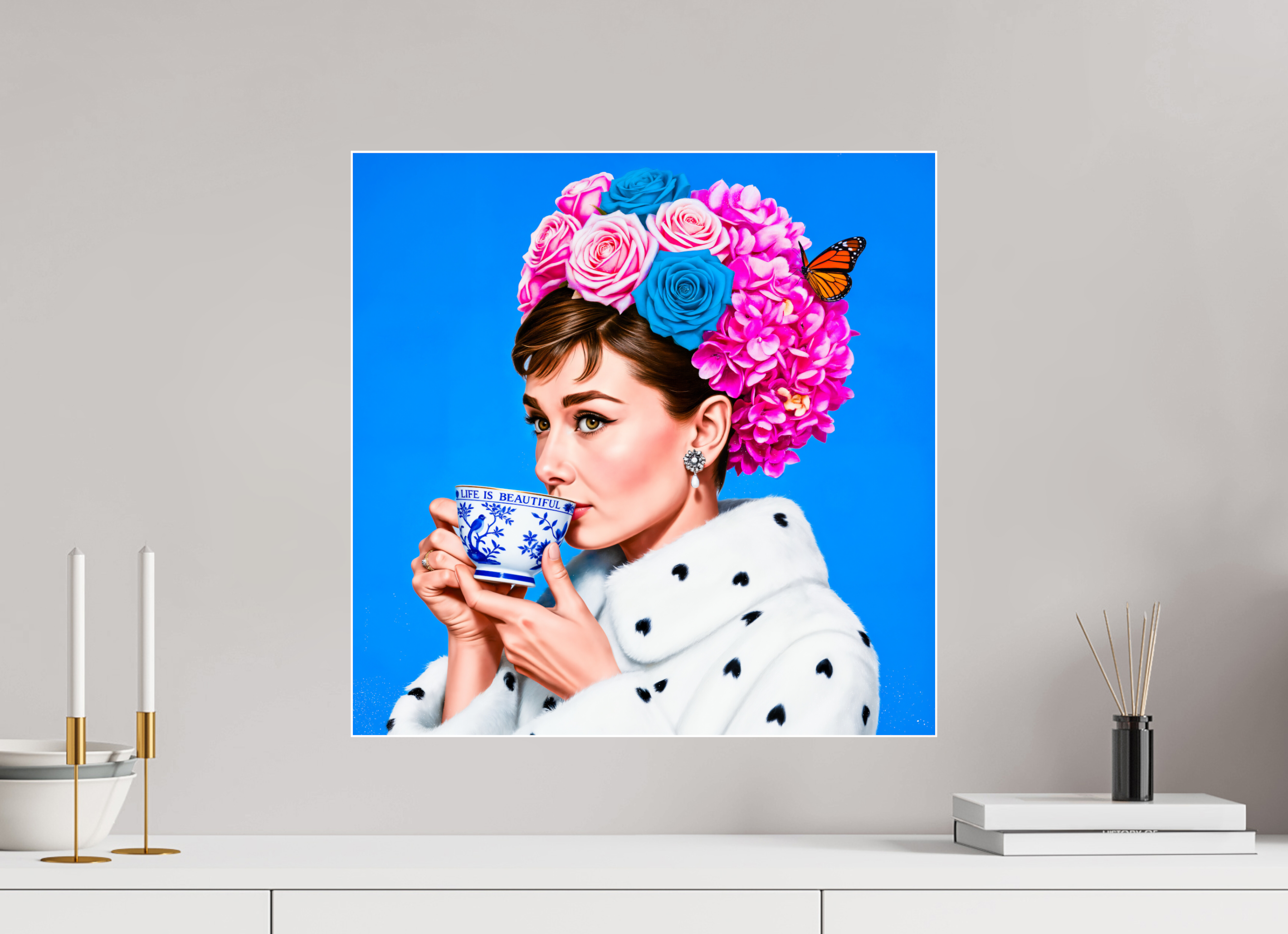 Floral Sip of Grace