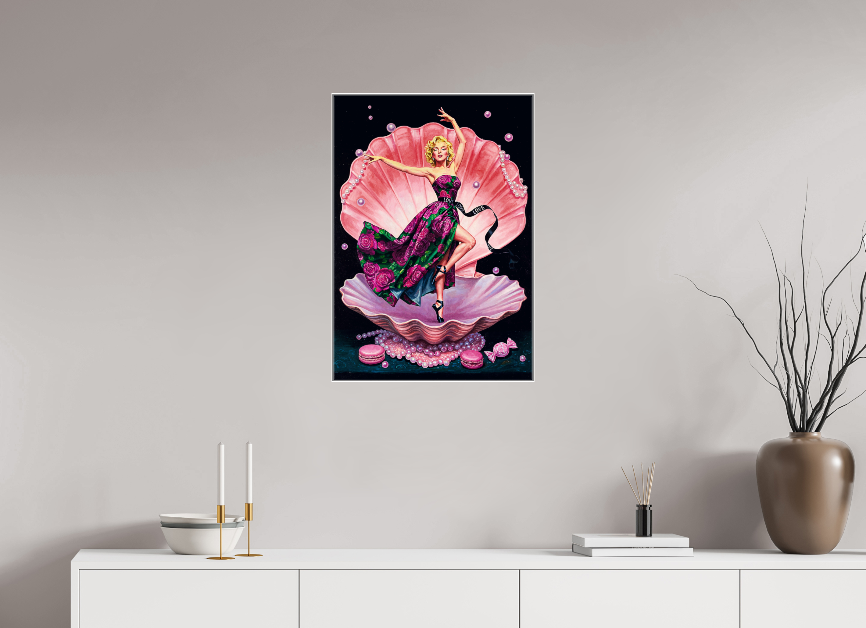 Venus in Velvet Roses