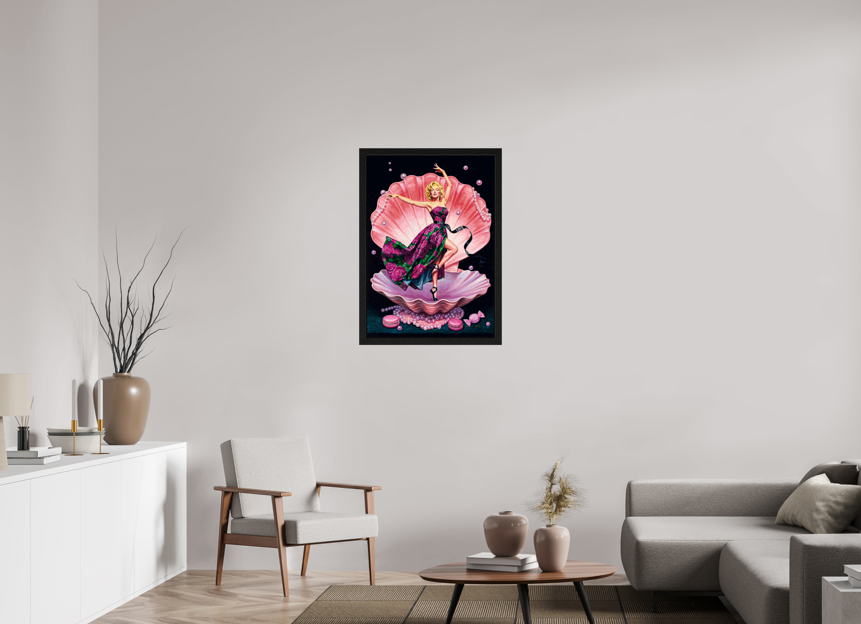 Venus in Velvet Roses