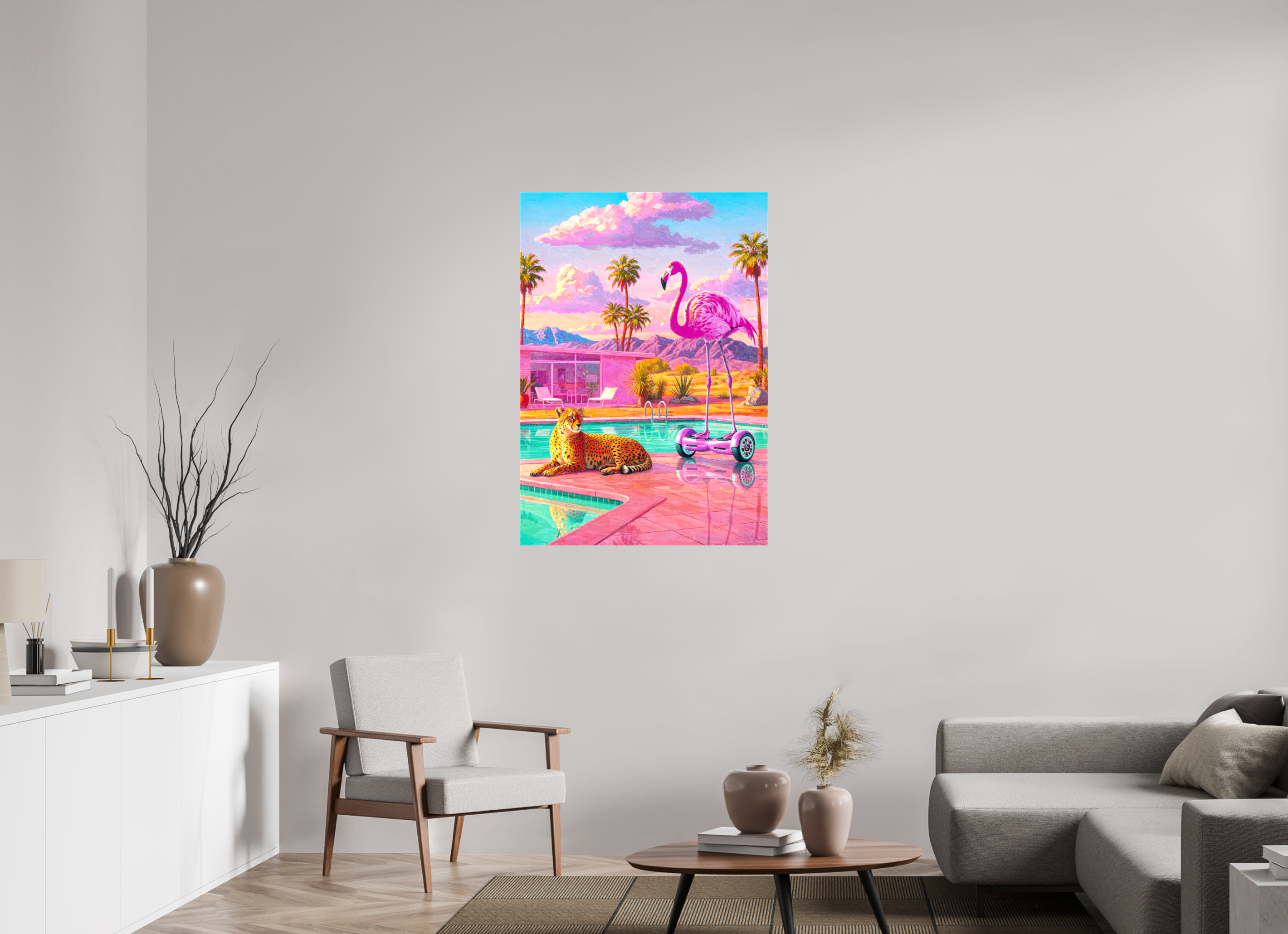 Palm Springs Daybreak: Cheetah & the Flamingo Glider