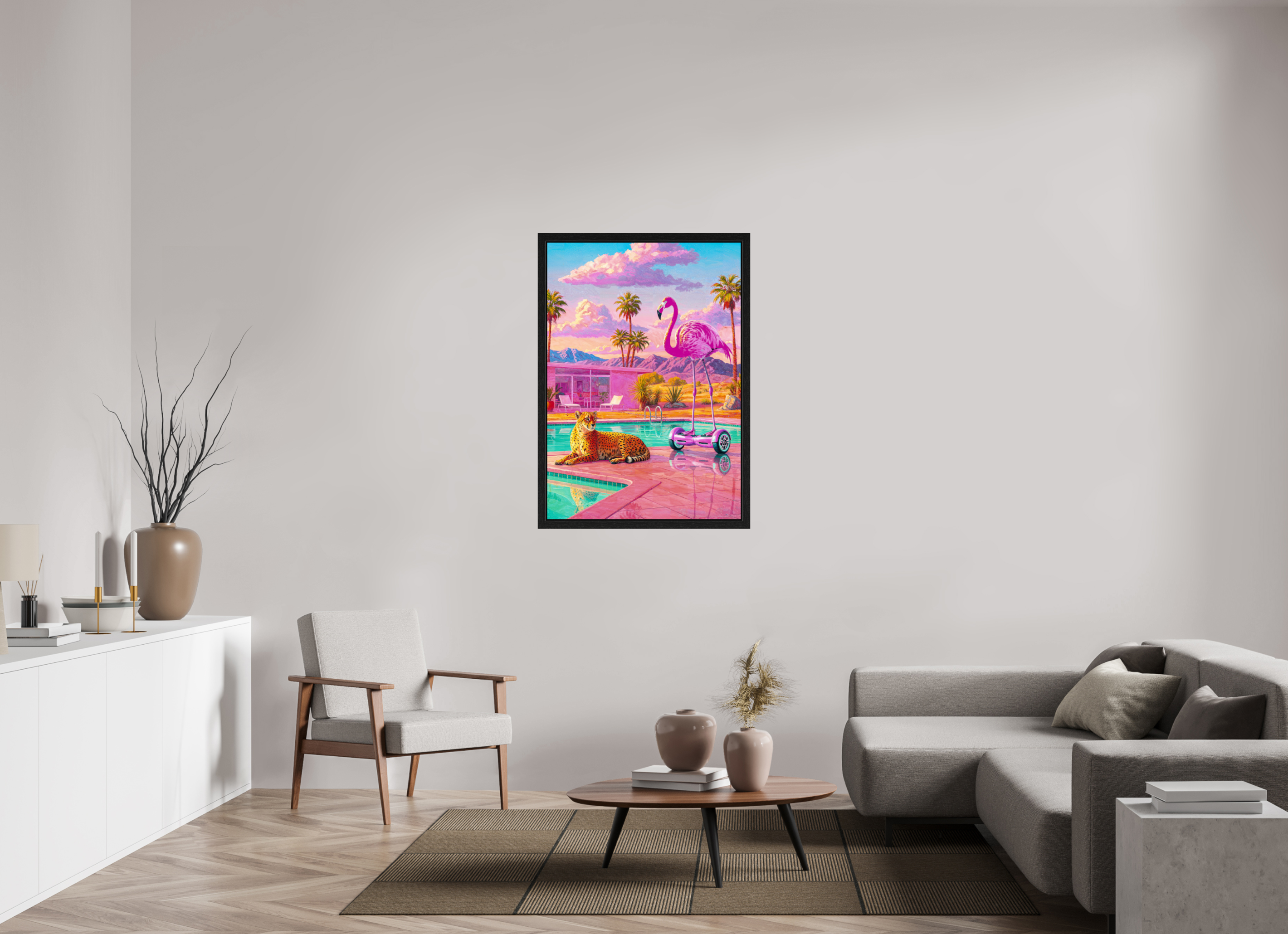 Palm Springs Daybreak: Cheetah & the Flamingo Glider