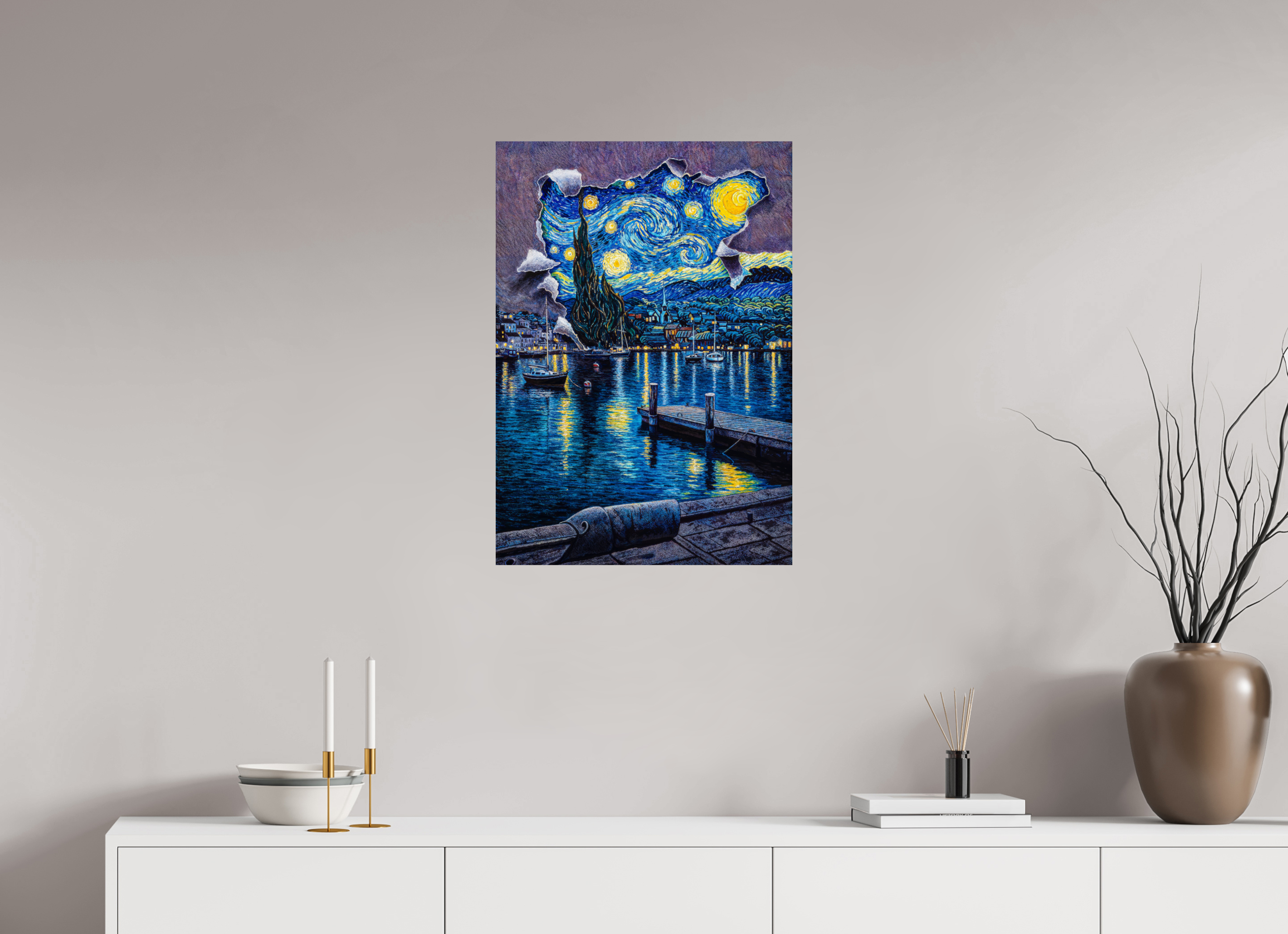 Midnight Rhapsody  Van Gogh Afloat