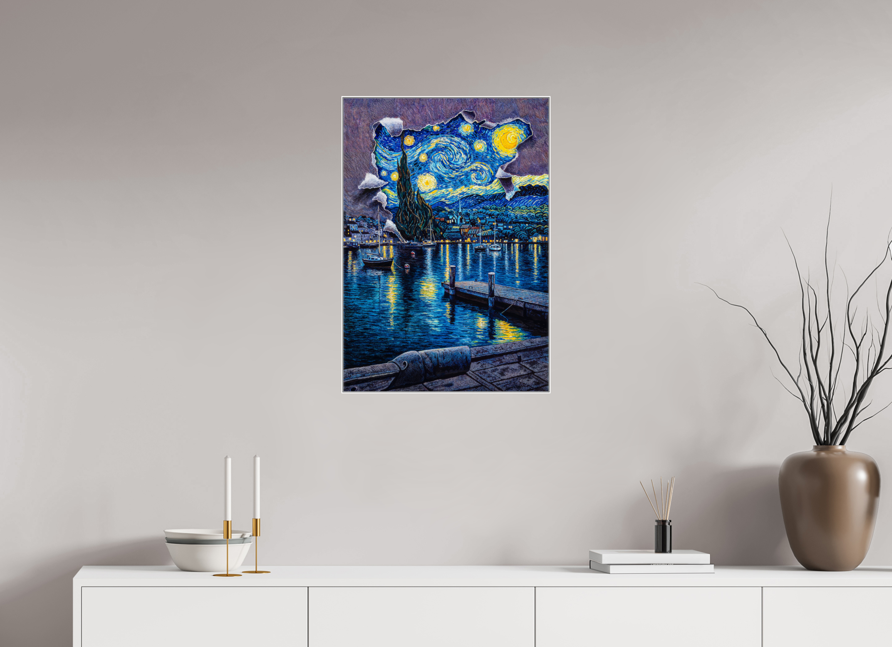 Midnight Rhapsody  Van Gogh Afloat