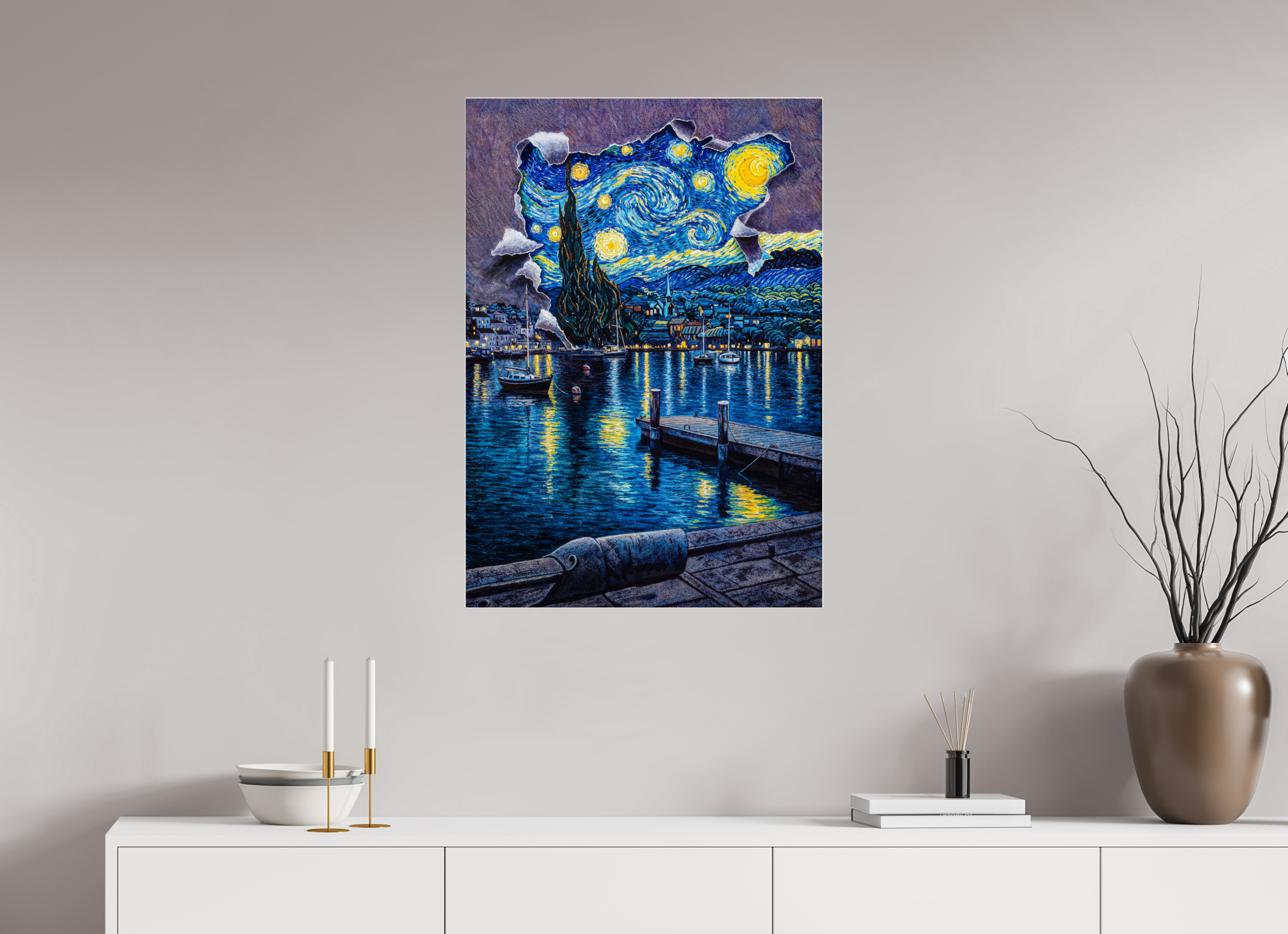 Midnight Rhapsody  Van Gogh Afloat