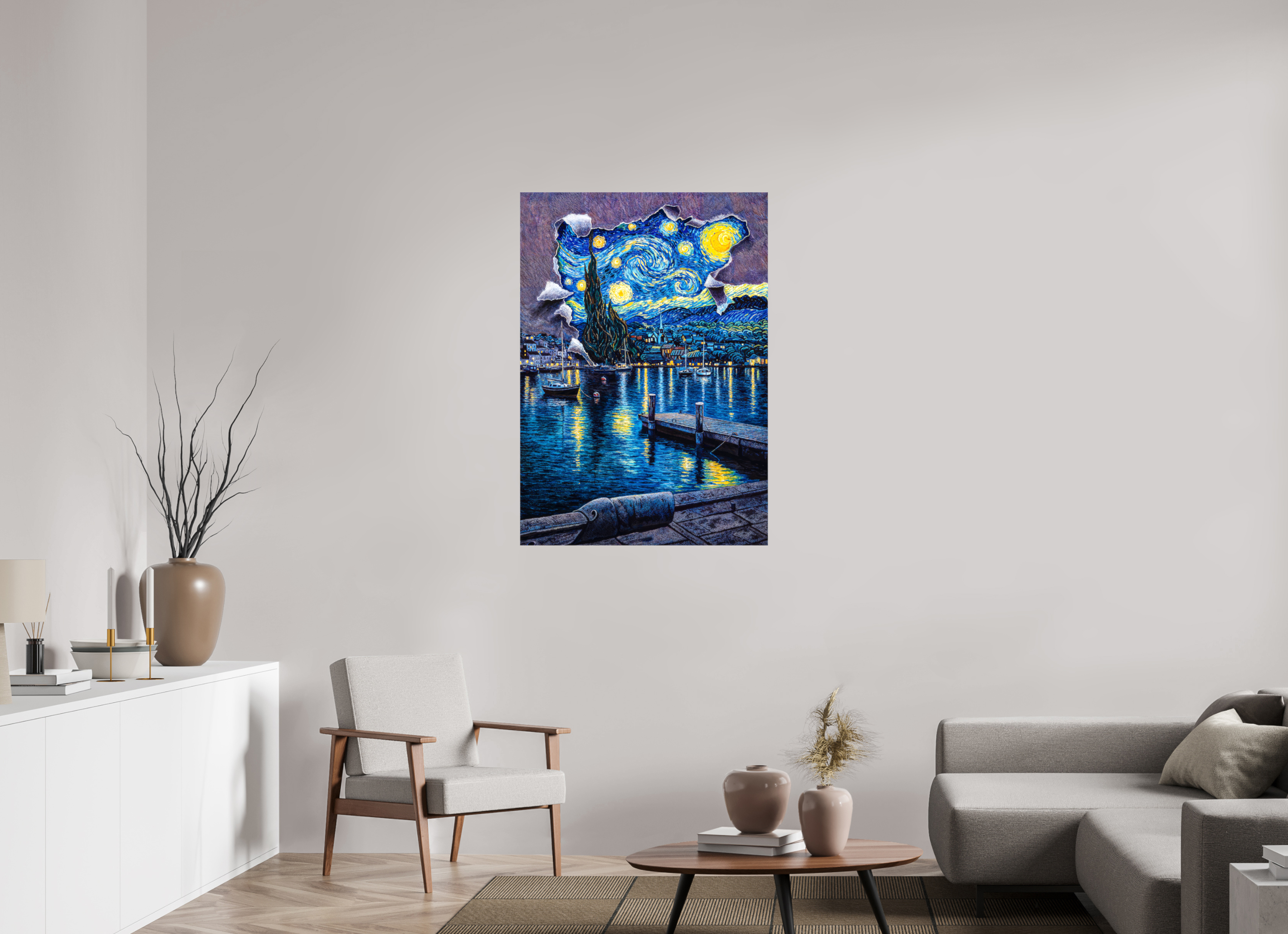 Midnight Rhapsody  Van Gogh Afloat