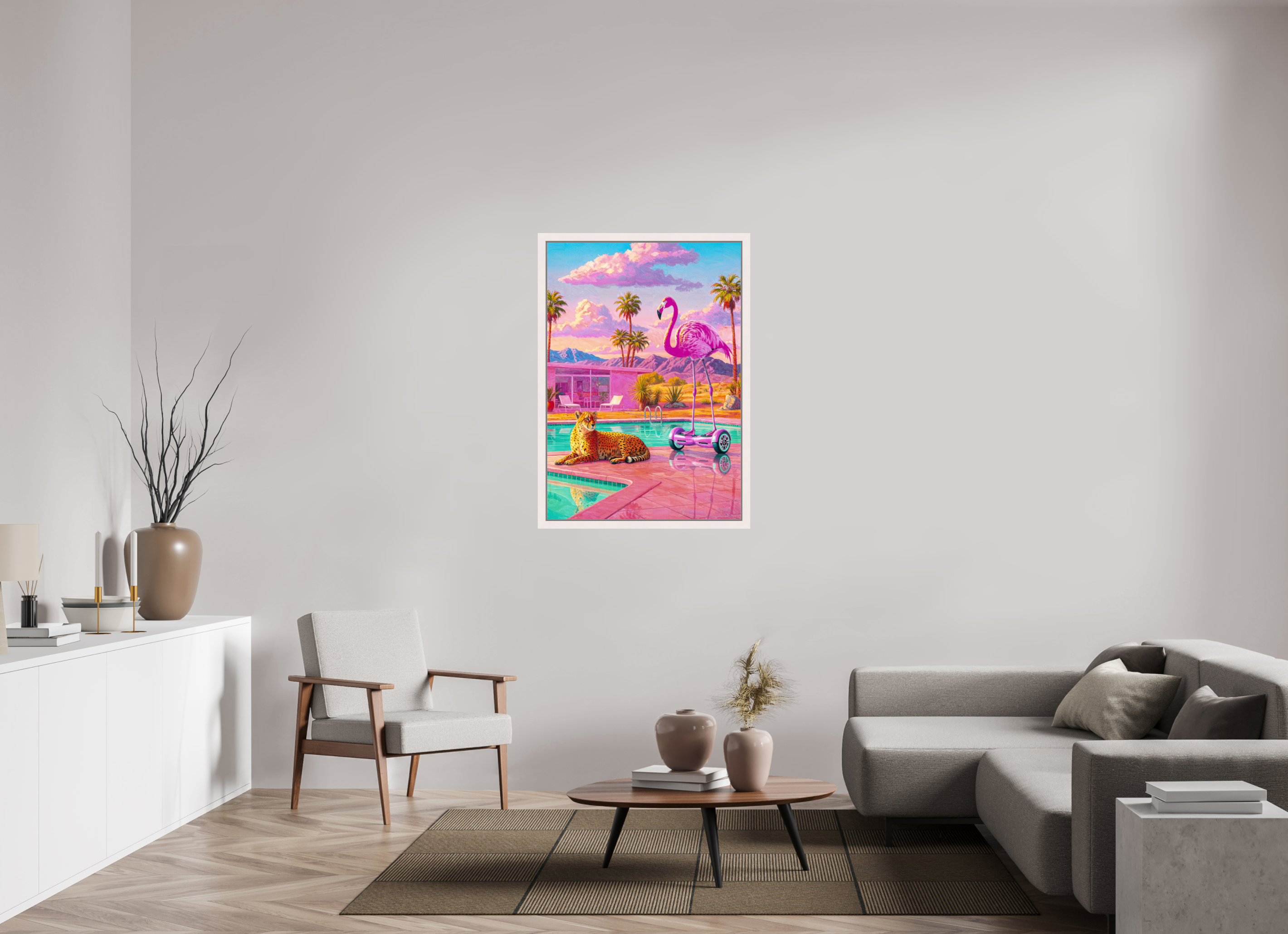 Palm Springs Daybreak: Cheetah & the Flamingo Glider